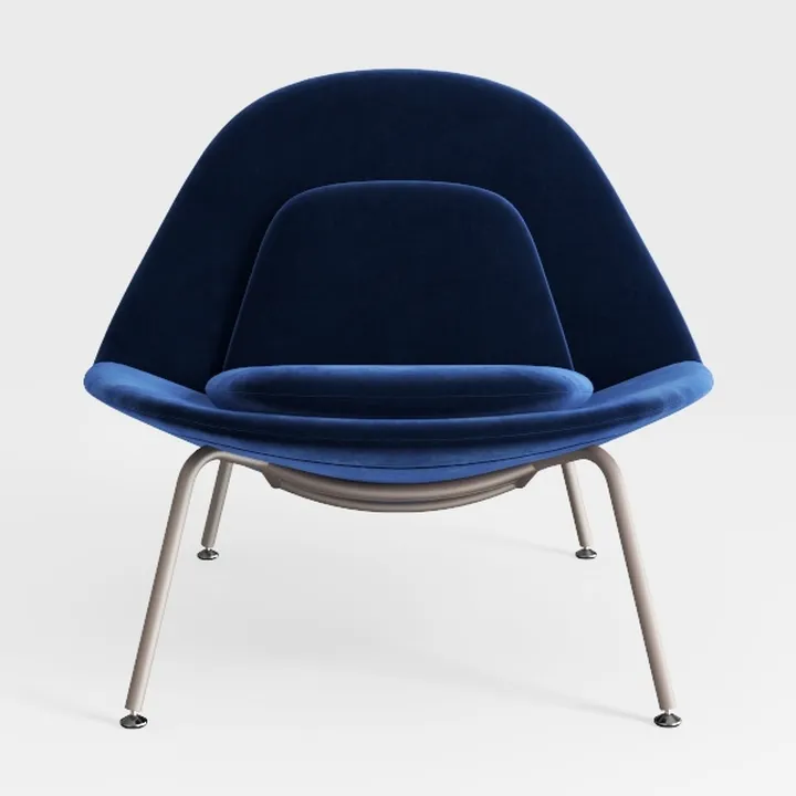 34" Adorable Teddy Velvet Accent Chair, Sleek
