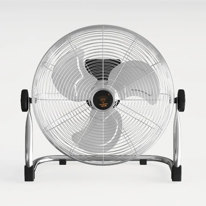 Modern Metal Industrial Floor Fan 3D Model