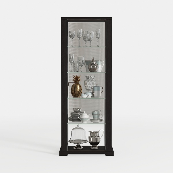 Tribesigns 5-Tier Black Bookshelf, 70.87-Inch Tall