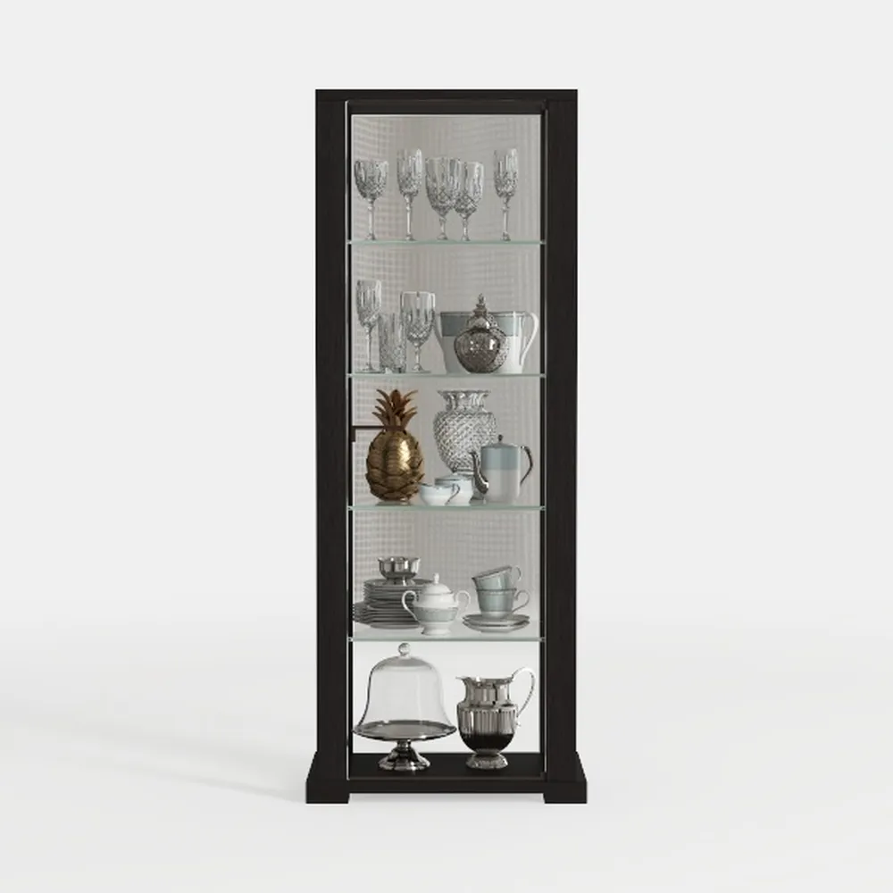 Tribesigns 5-Tier Black Bookshelf, 70.87-Inch Tall