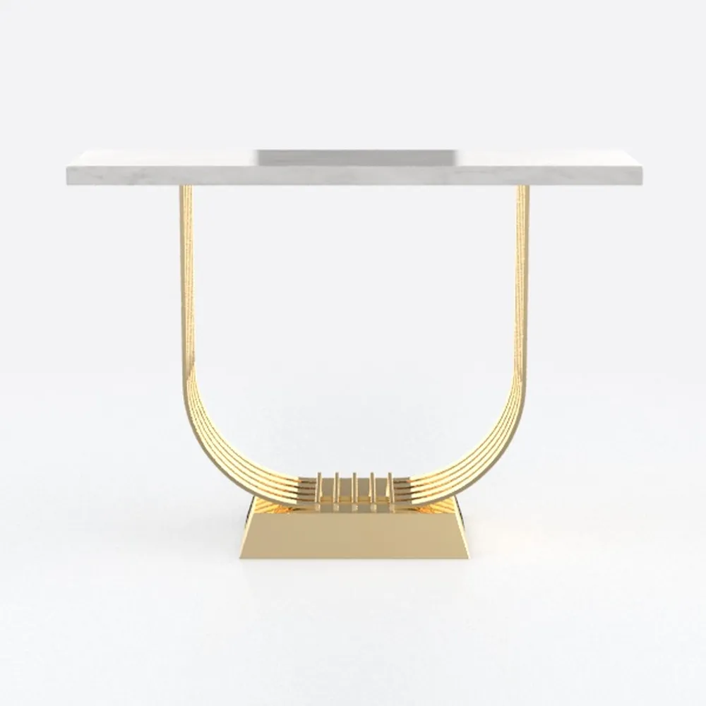 FurnitureR Computer Desk with Metal Frame 47.2 inc