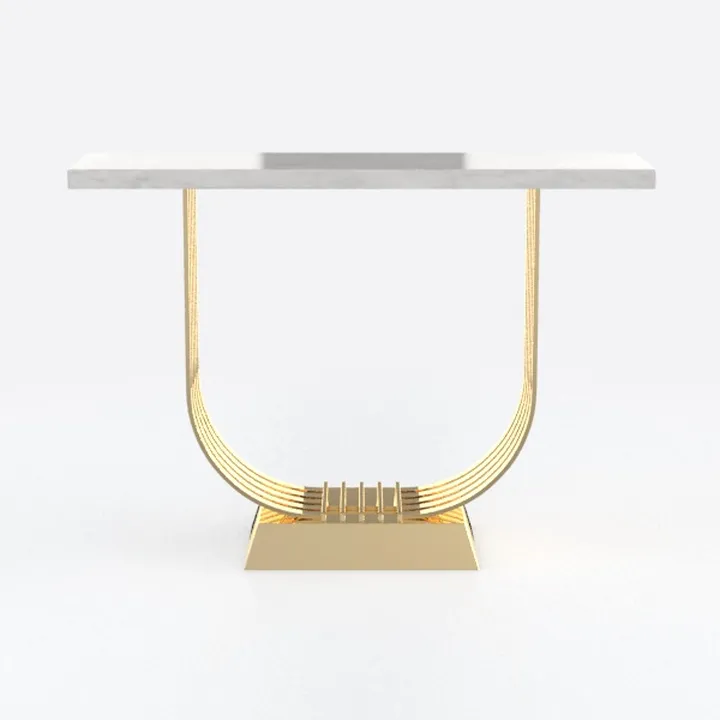 FurnitureR Computer Desk with Metal Frame 47.2 inc
