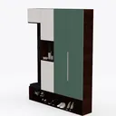 shoebox_GREEN_102 Left 45 Degree View