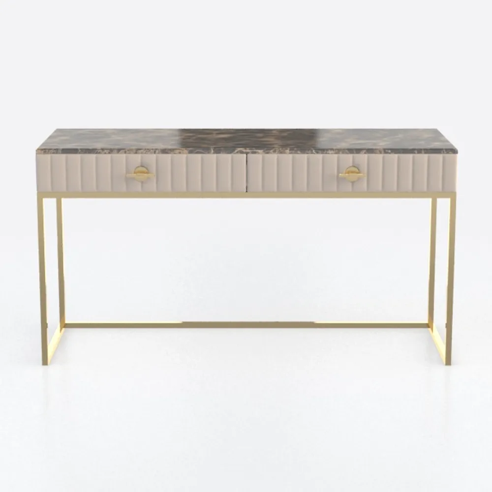 SEI Furniture Kamblemore Faux Marble Writing Desk 