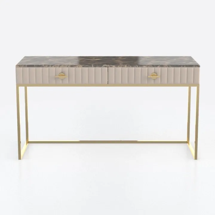 SEI Furniture Kamblemore Faux Marble Writing Desk 
