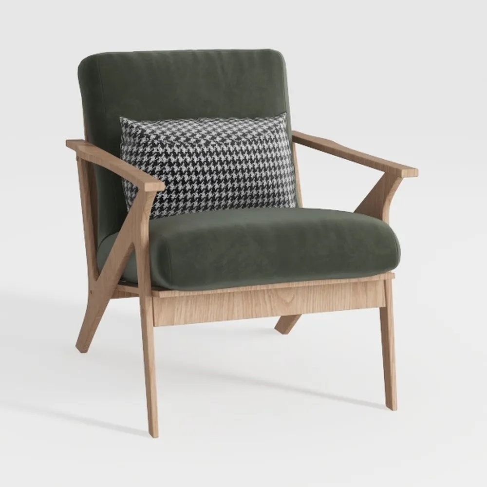 Mid Century Modern Accent Chair Upholstered Lounge