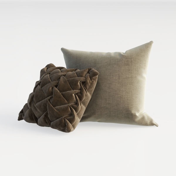 Anickal Set of 2 Beige Pillow Covers 18x18 Inch