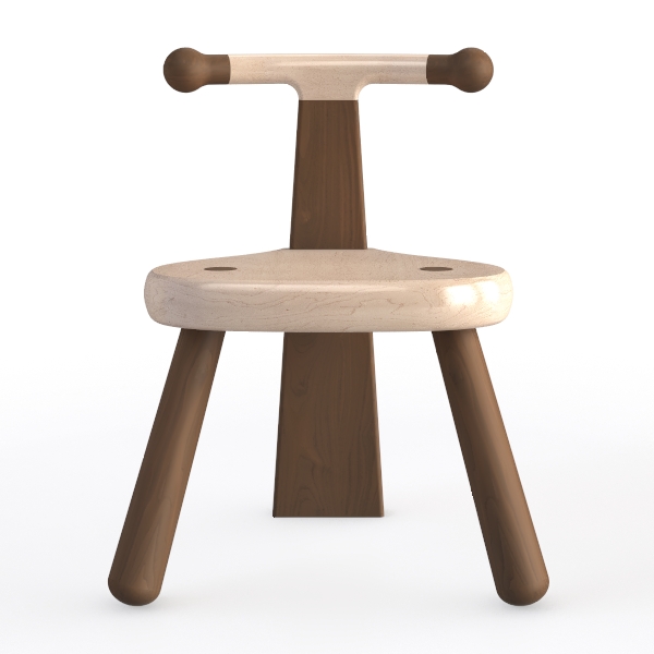 Dining Chair Study Chair Retro with Backrest and