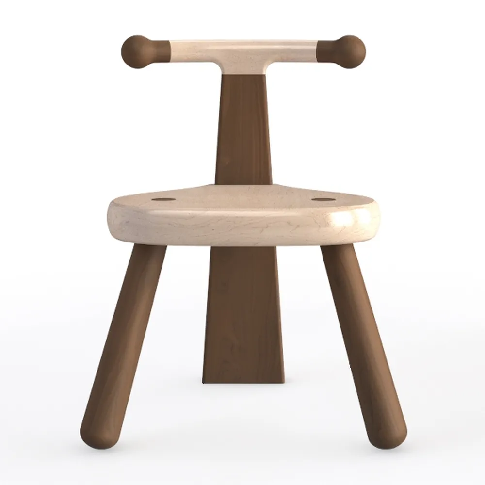 Dining Chair Study Chair Retro with Backrest and