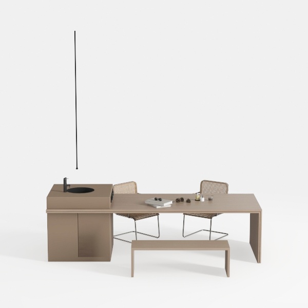 bar counter-Chic Kitchen