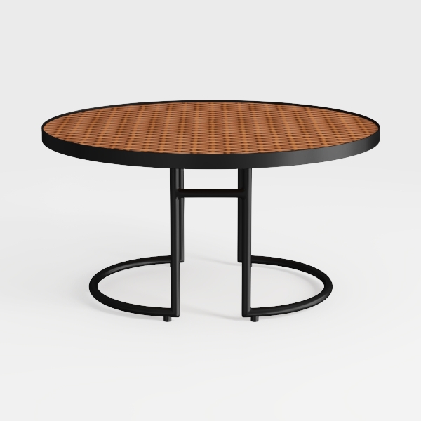 Tribesigns Black Round Coffee Table, 31.7&quot; Modern 