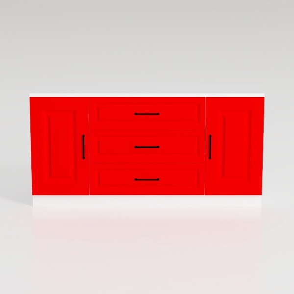 2 Mesh Door Metal Storage Cabinet for Bed Room