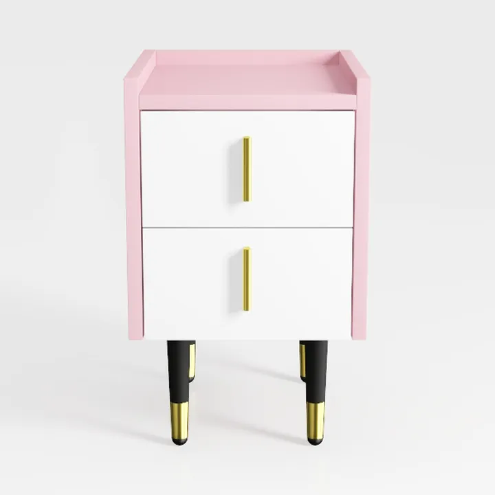 Bedside Table Bedroom 30cm Bedside Table(Pink)