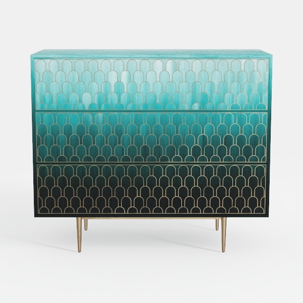 ARTPOWER Accent Cabinet with 2 Doors, Vintage