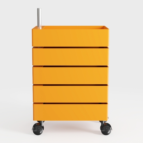 Nightstand Rotating Locker Movable Bedside Table