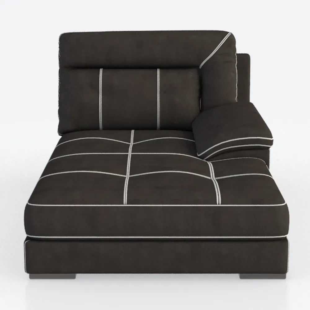 Lexicon Modern Double Recliner Sofa, Faux Leather