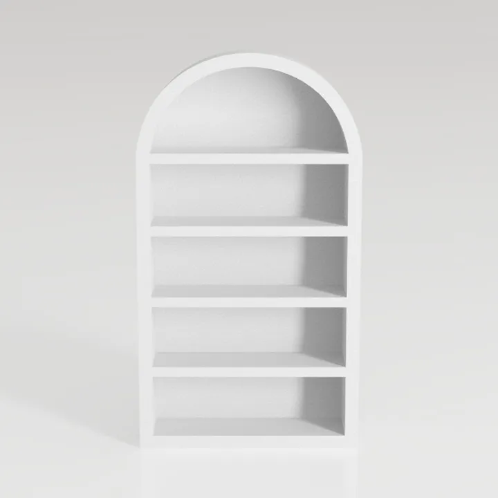 GarveeHome Bookcase 5 Shelf Arched Bookshelf 71.65