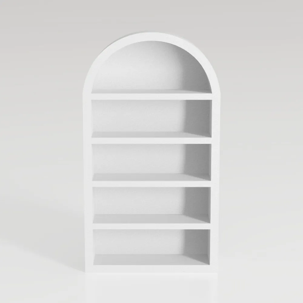 GarveeHome Bookcase 5 Shelf Arched Bookshelf 71.65