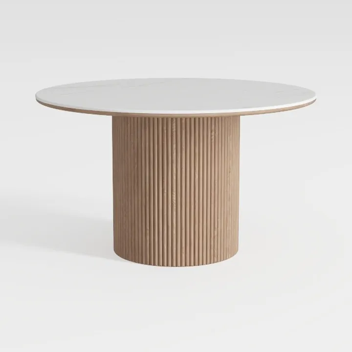 Mopio Quin Round Coffee Table with Storage, Drum A