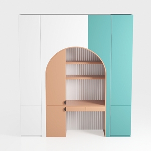 desk with bookcase-Youthful Bliss