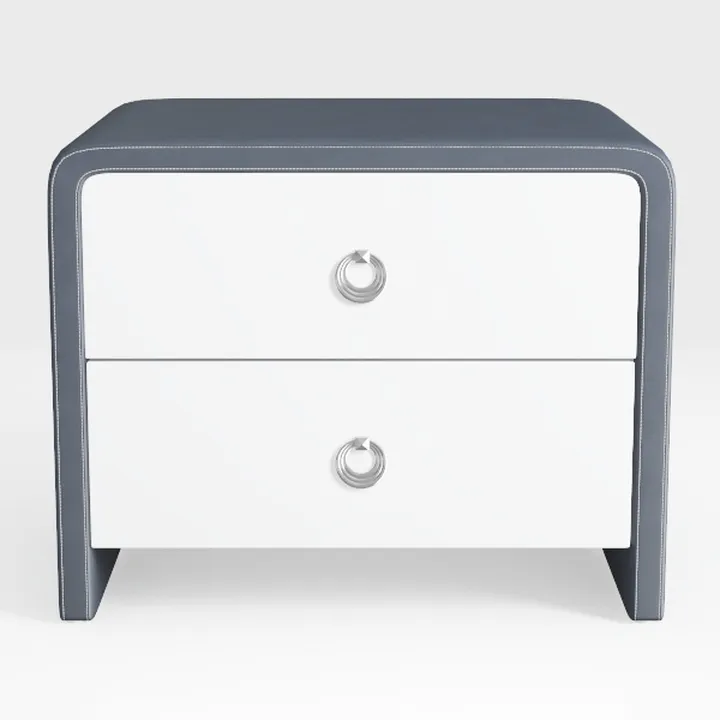 Nightstand Modern Simplicity Lockers 2 Drawers