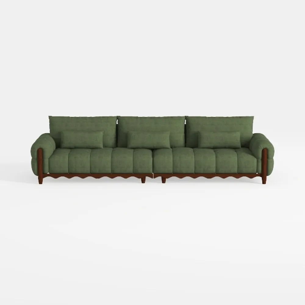 Homovater 104" Modular Sectional Sofa, Comfy Cordu