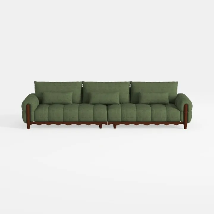 Homovater 104" Modular Sectional Sofa, Comfy Cordu