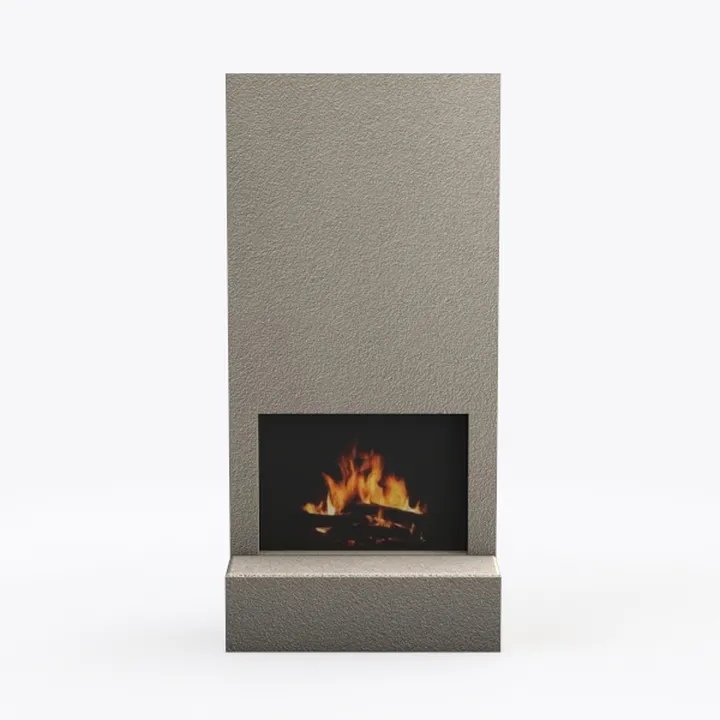 Full-Height_Fireplace_48_Stucco-Stone_Gray