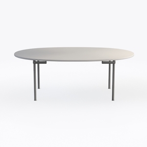 Off-White Round Steel Patio Outdoor End Table, Wea