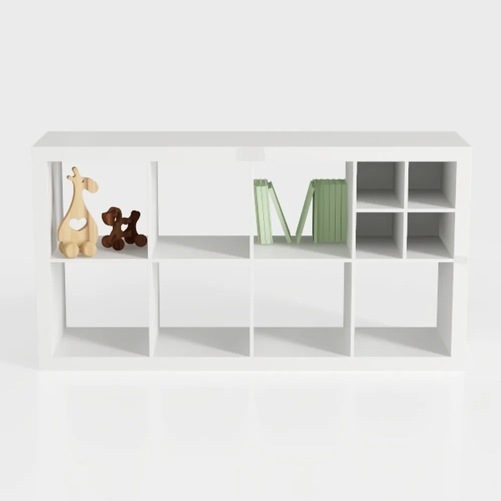 Toy Storage Organizer, 2-Tier Kids Bookshelf, 5