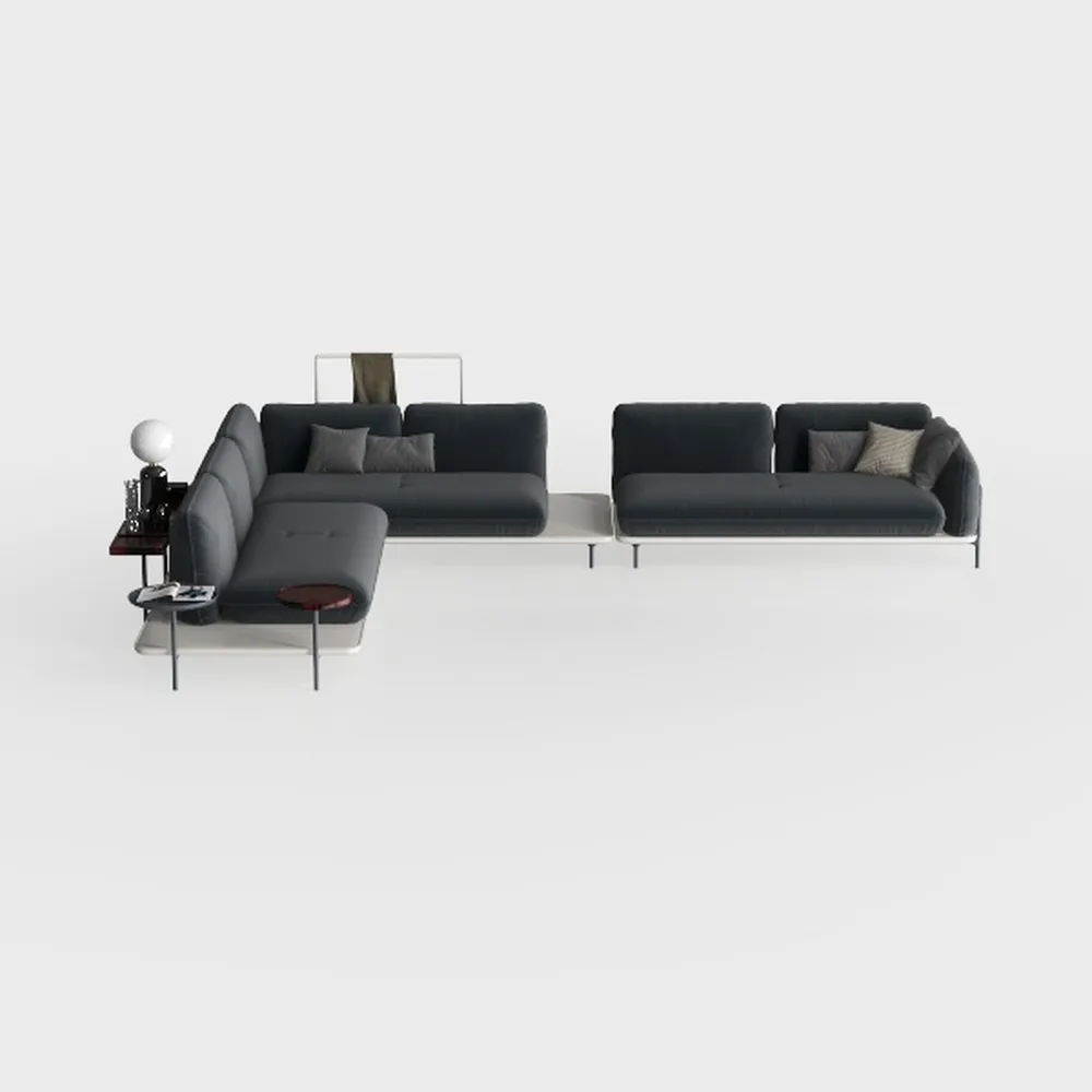 YI DANICA L-Shaped Sectional Couch – Modular with 