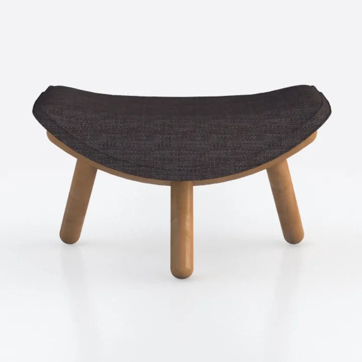 Geta Mid-Century Modern Charcoal and Antique Walnu