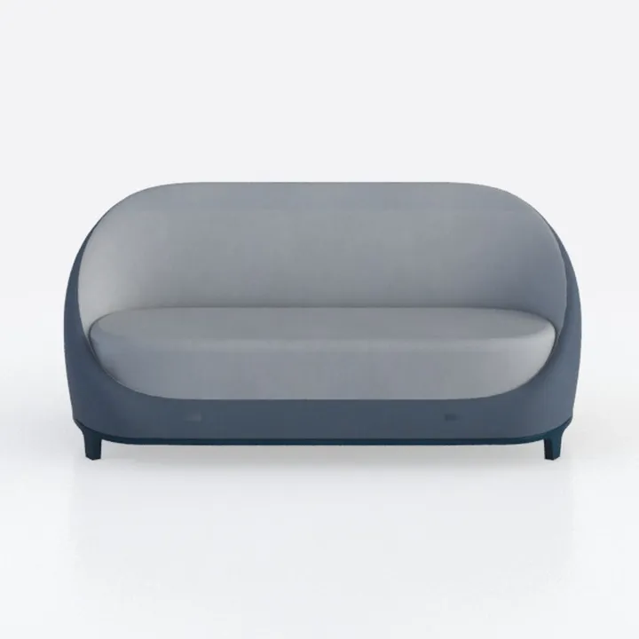 Moe's Home Collection Bria Sofa Fabric Blue