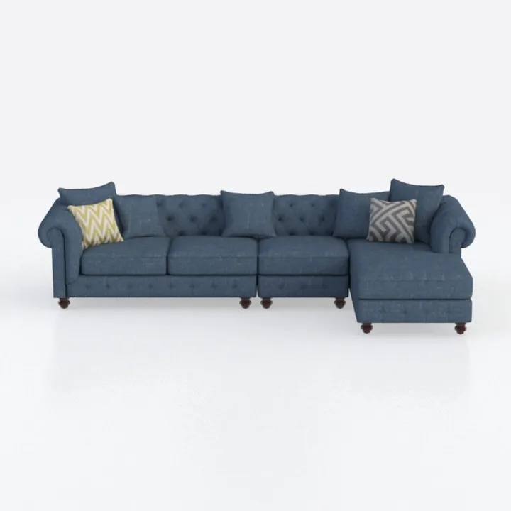 108" Modern L-Shaped Modular Sectional Sofa for