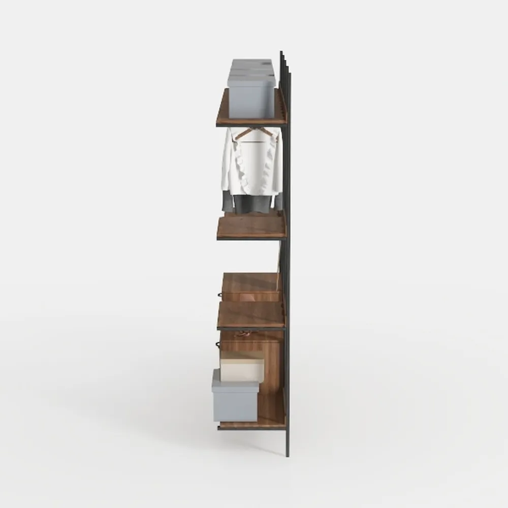 VASAGLE Corner Shelf Wall Mount, 5-Tier Floating