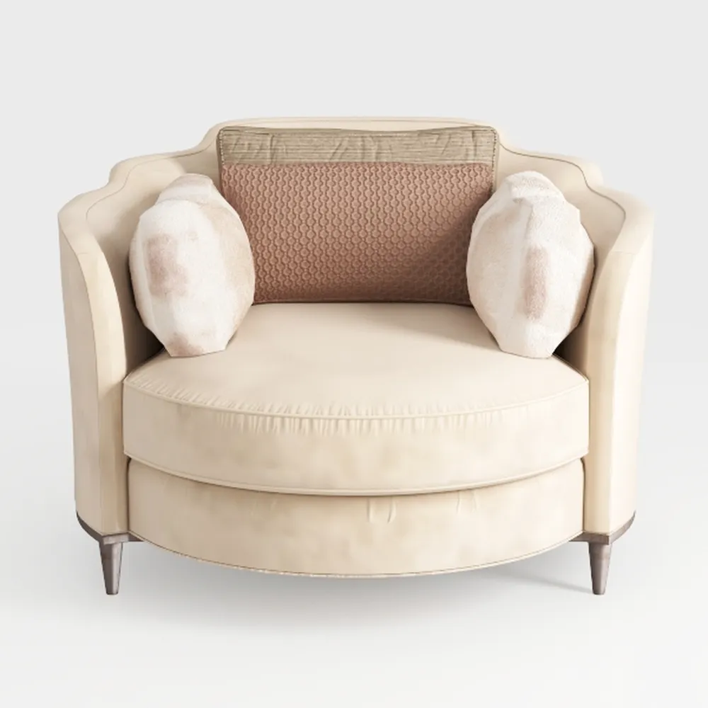 MICHAEL AMINI Camellia Field Velvet Matching Chair