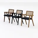 Metal Patio Chairs Set of 4, Stackable All-Weather Left 45 Degree View