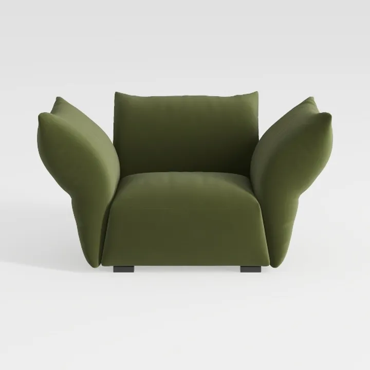 Oversized Sofa Chair with Ottoman, Modern Lazy