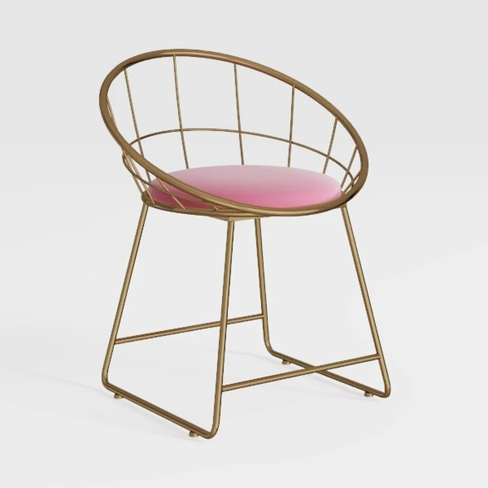 Makeup Vanity Chair,Chair with Backrest,Small