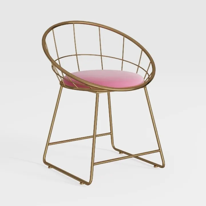 Makeup Vanity Chair,Chair with Backrest,Small