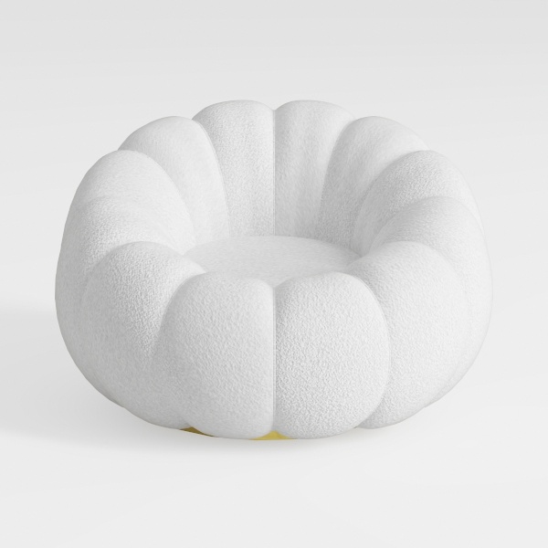 Modern Bubble Sofa Couch, 48.43" Curved Sofas for