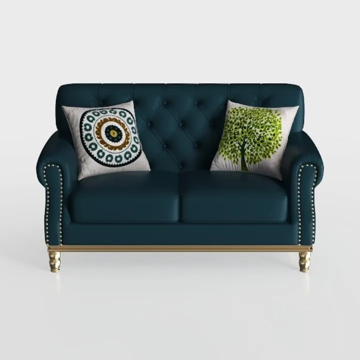 Green Chenille Couch, Sectional Love Seat Sofa Cou