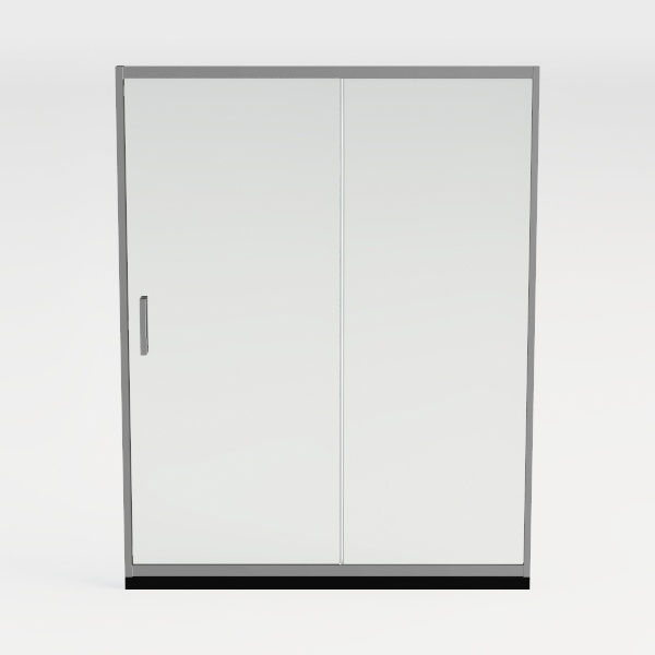 DELAVIN 56-60 in. W x 59 in. H Frameless Bathtub