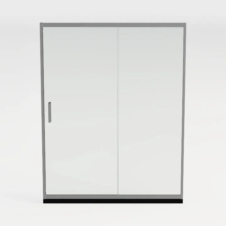 DELAVIN 56-60 in. W x 59 in. H Frameless Bathtub