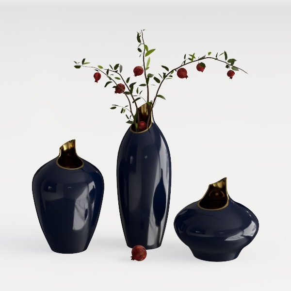 Briful Orchids Artificial Flowers 15&quot; Blue Phalaen