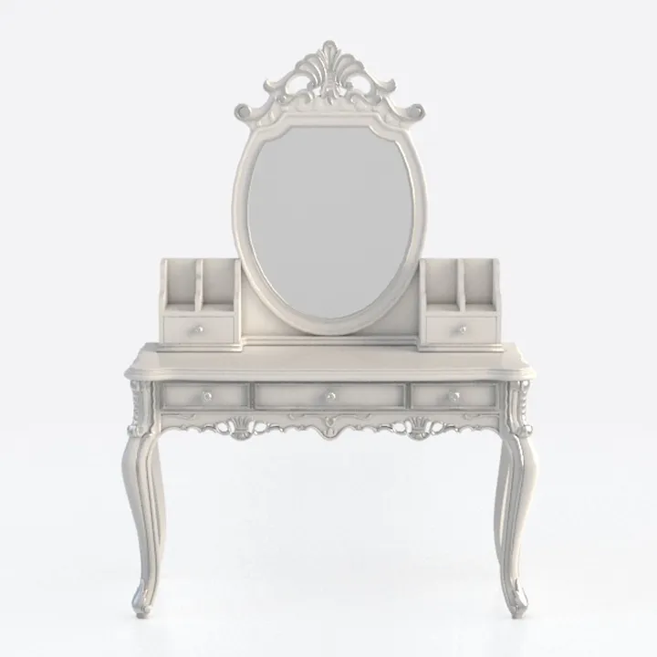 Black Makeup Vanity Set with Mirror Cabinet