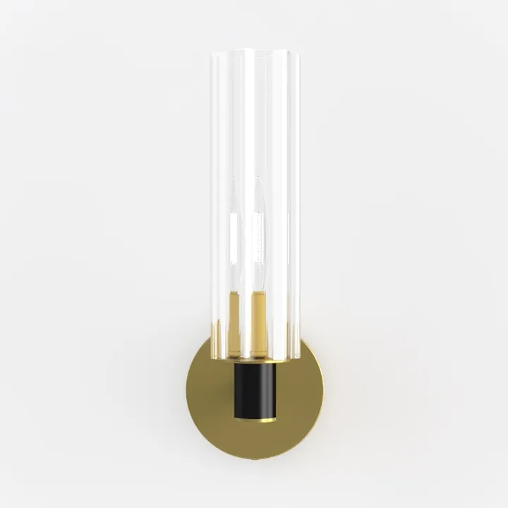 Wall Sconces Set of Two, Brass Wall Lights for