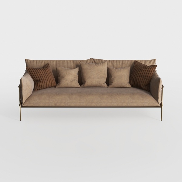 2Pc Living Room Set in Copper