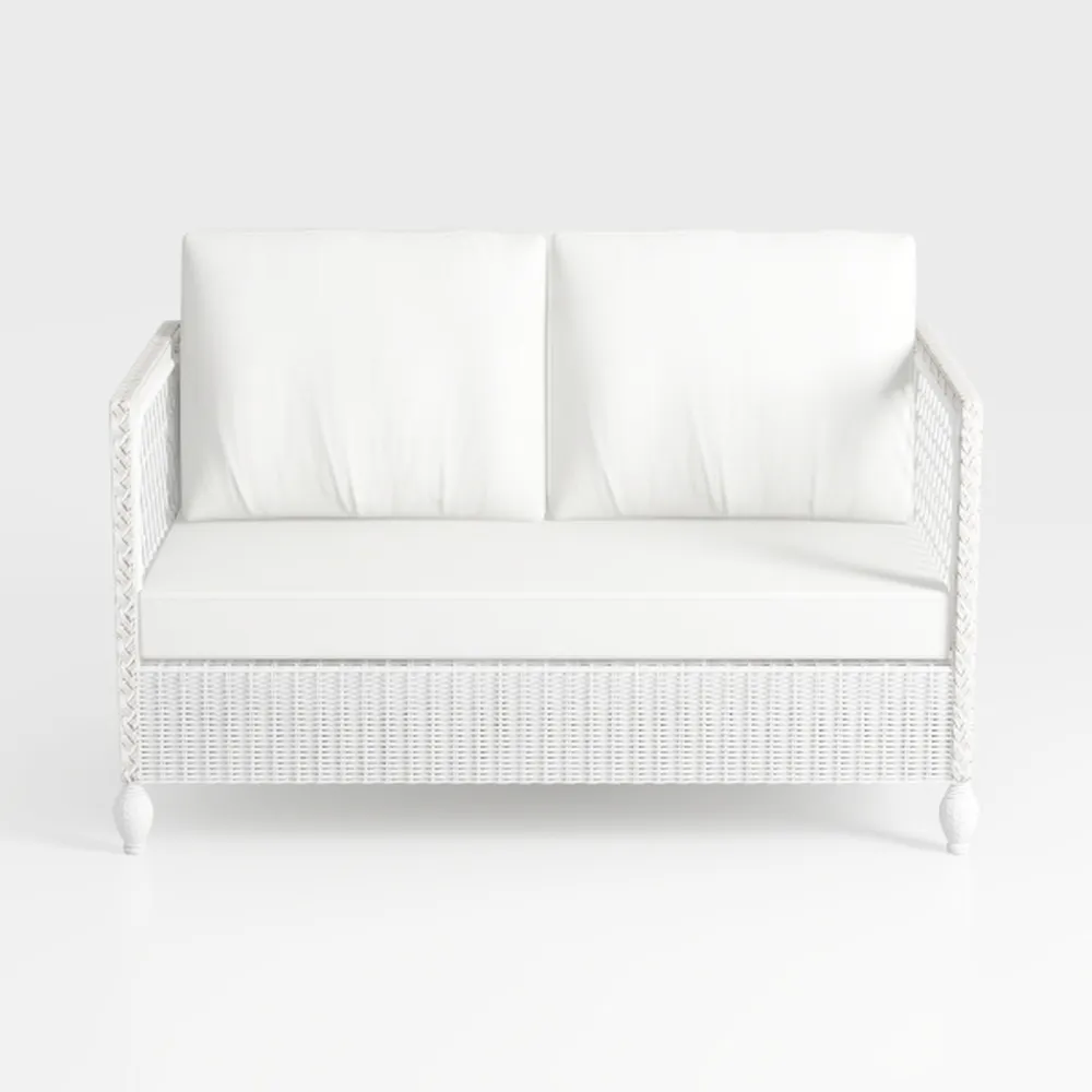 BOWERY HILL 57" W Corduroy Loveseat Sofa with USB