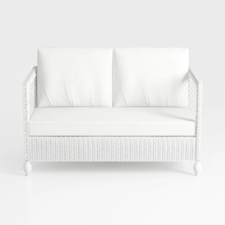 BOWERY HILL 57" W Corduroy Loveseat Sofa with USB